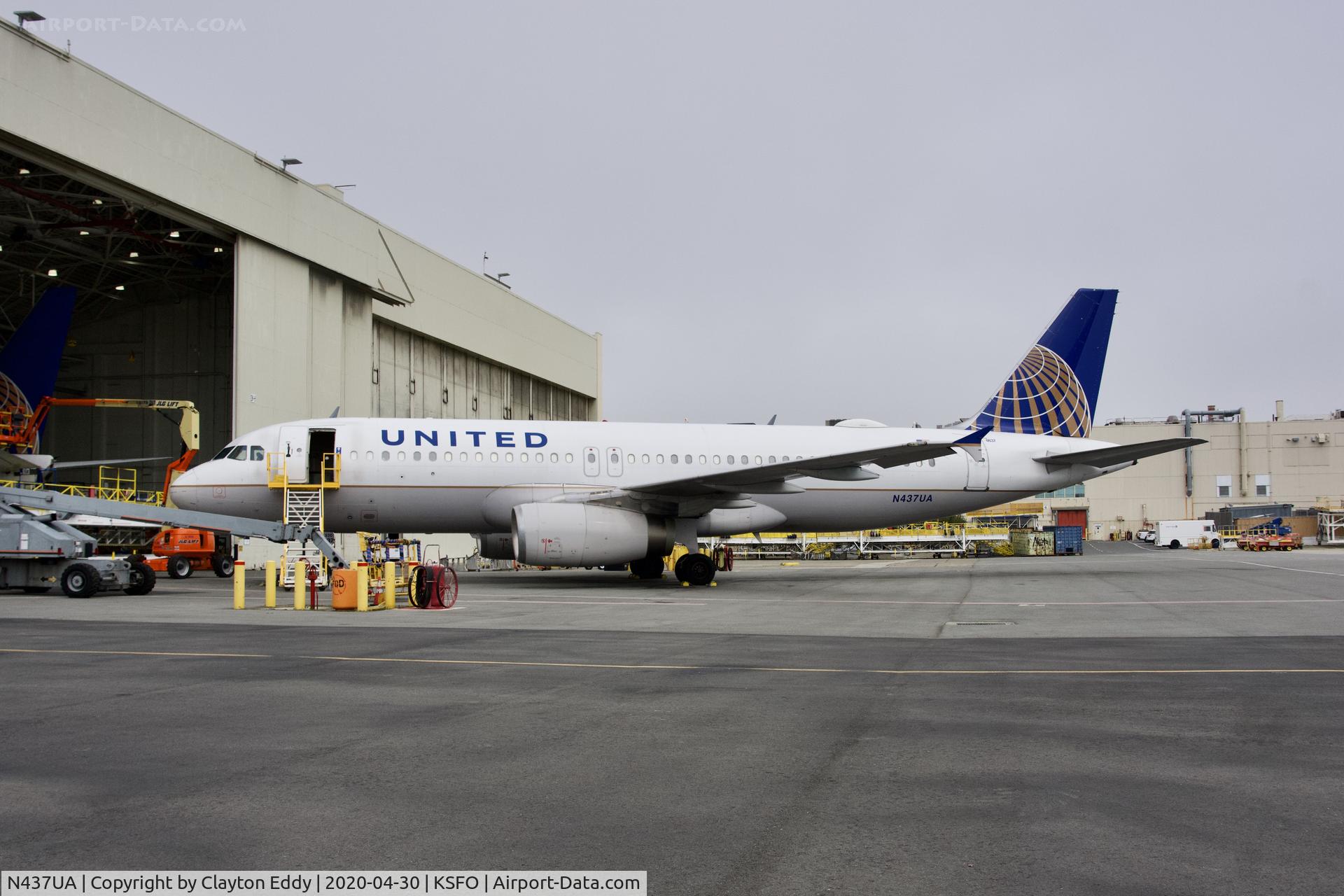 N437UA, 1997 Airbus A320-232 C/N 655, SFO 2020.