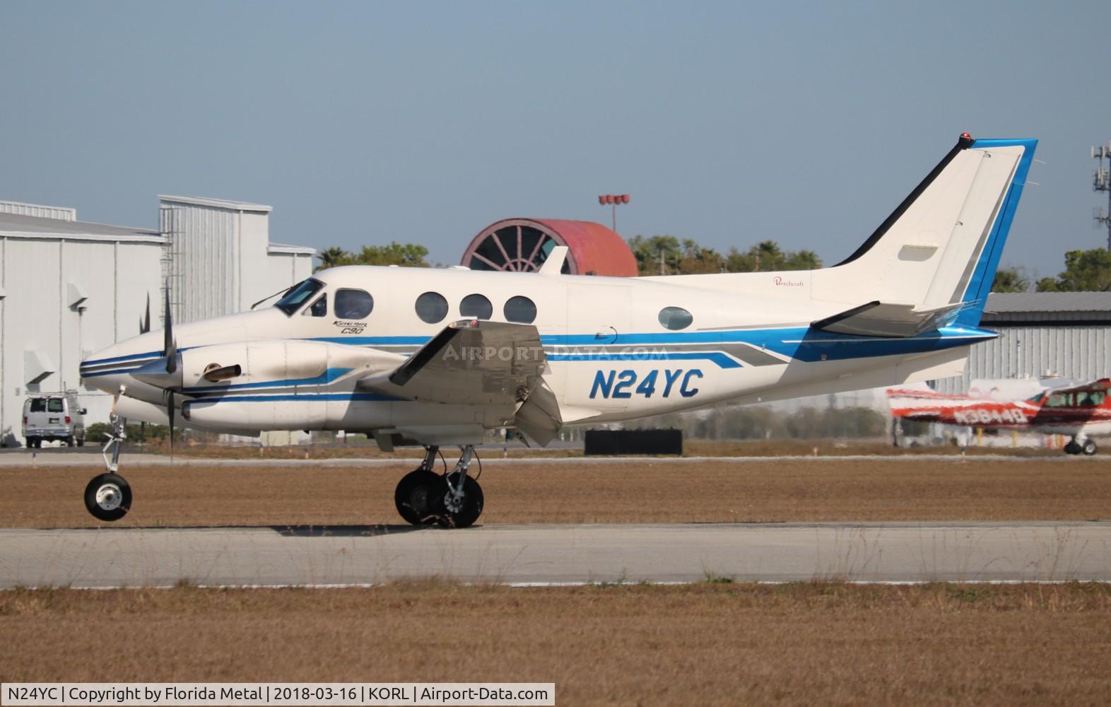 N24YC, 1997 Raytheon Aircraft Company C90A C/N LJ-1484, ORL 2018