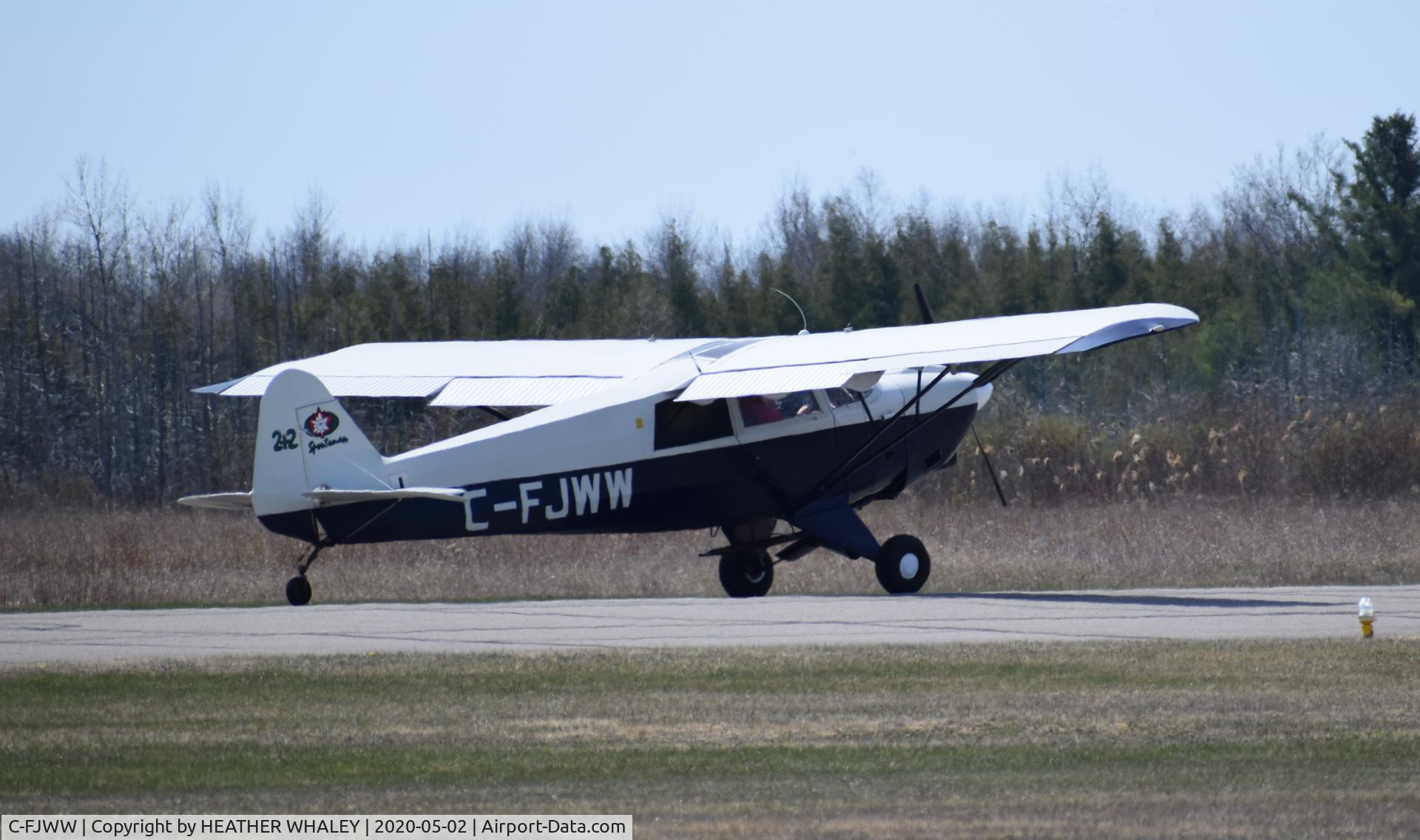 C-FJWW, 2003 Wag-Aero Sportsman 2+2 C/N 932, Just landed at SFFC