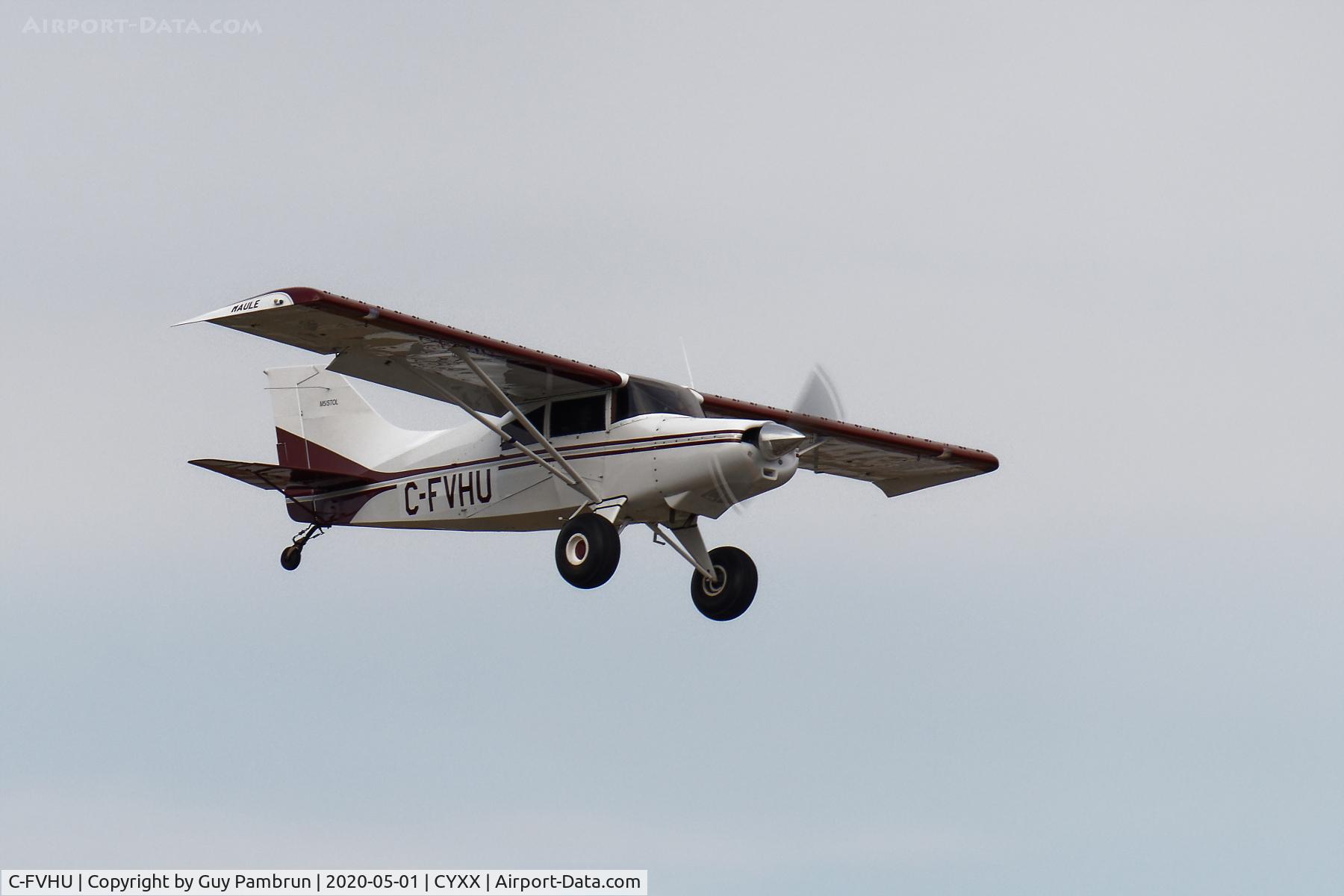 C-FVHU, 1980 Maule M-5-180C C/N 8009C, Landing on 19