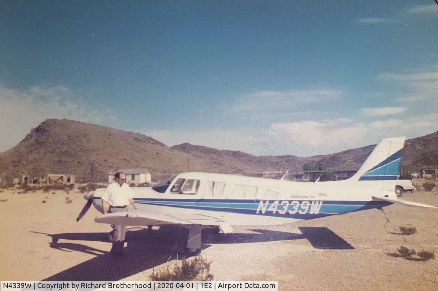 N4339W, 1983 Piper PA-32R-301 Saratoga C/N 32R-8413008, I flew this Saratoga from THV (Thomasville, PA) to 1E2 (Terlingua, TX) and back in 1986. Great airplane.