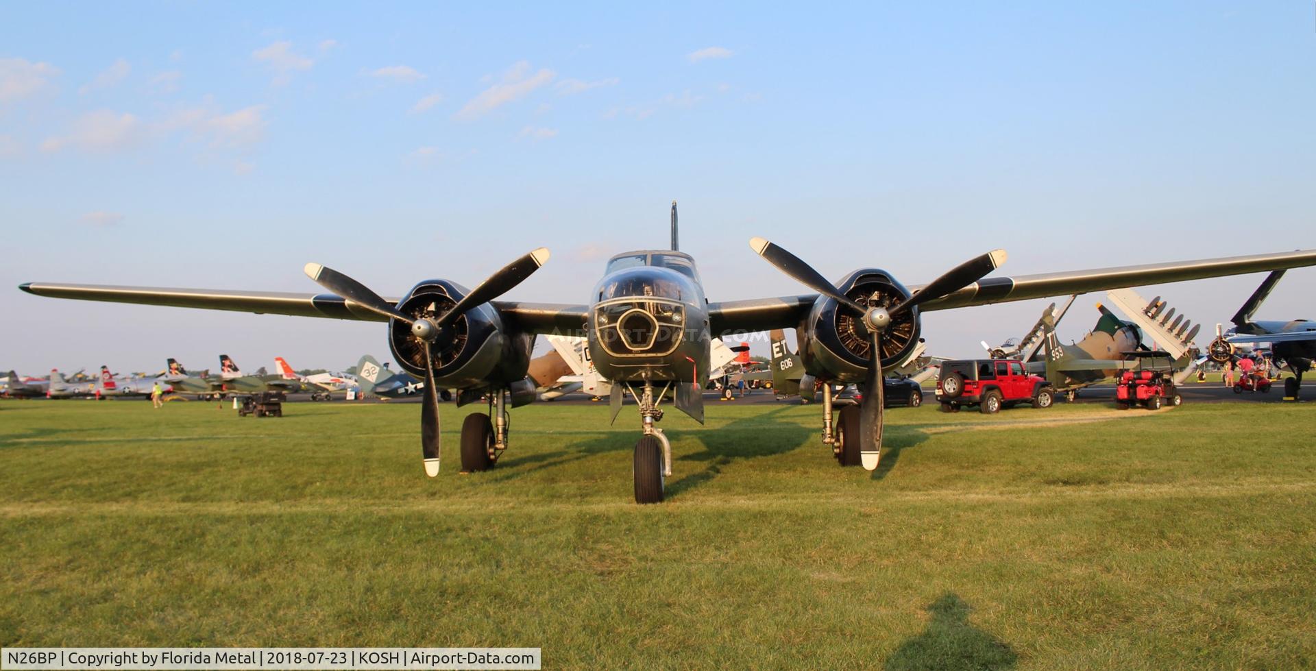 N26BP, 1944 Douglas A-26B Invader Invader C/N 7072, Air Venture 2018