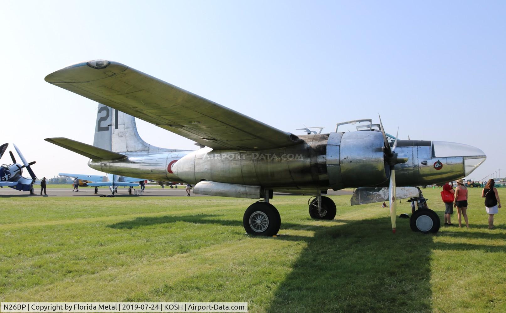 N26BP, 1944 Douglas A-26B Invader Invader C/N 7072, Air Venture 2019