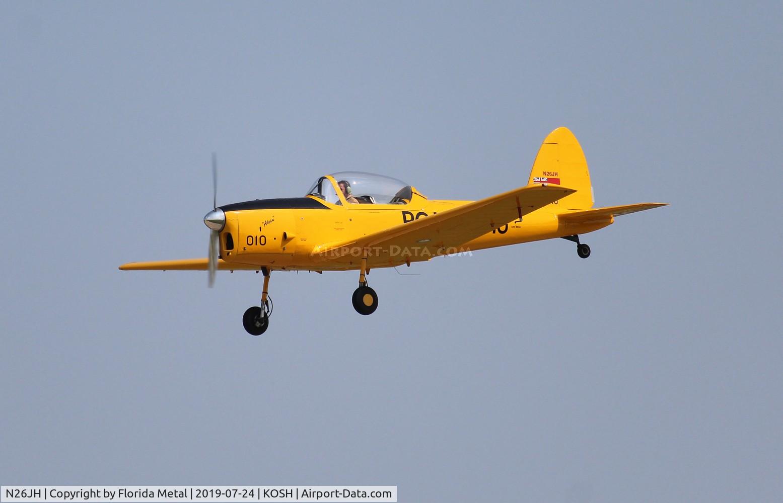 N26JH, 1953 De Havilland DHC-1 Chipmunk 22 C/N C1/0887, Air Venture 2019