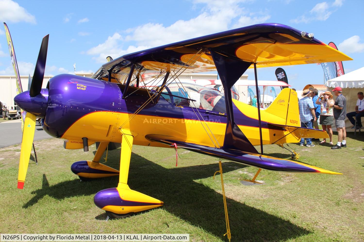 N26PS, Pitts Model 12 C/N 298, Sun N Fun 2018