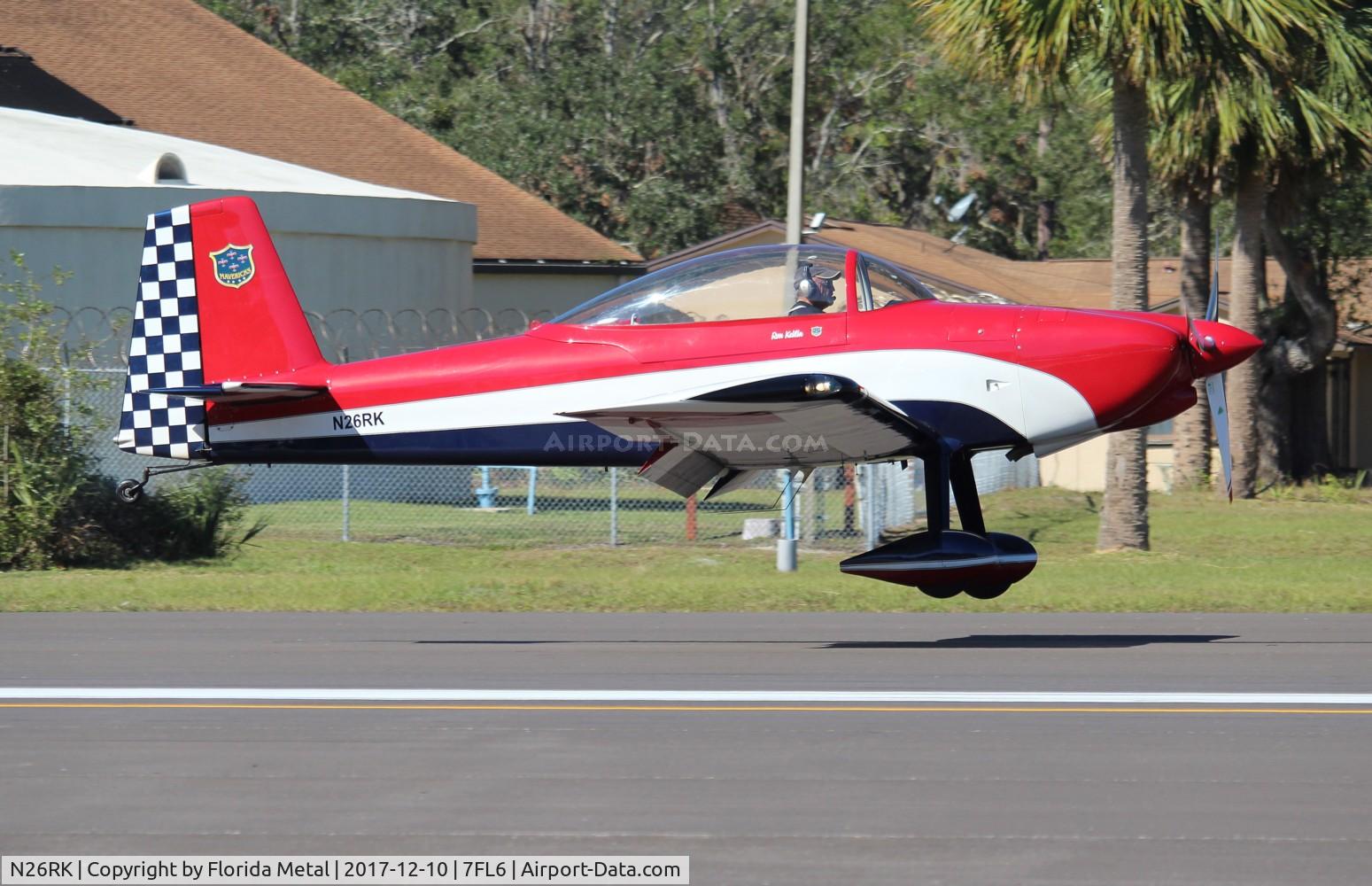 N26RK, 2007 Vans RV-8 C/N 82401, Spruce Creek 2017
