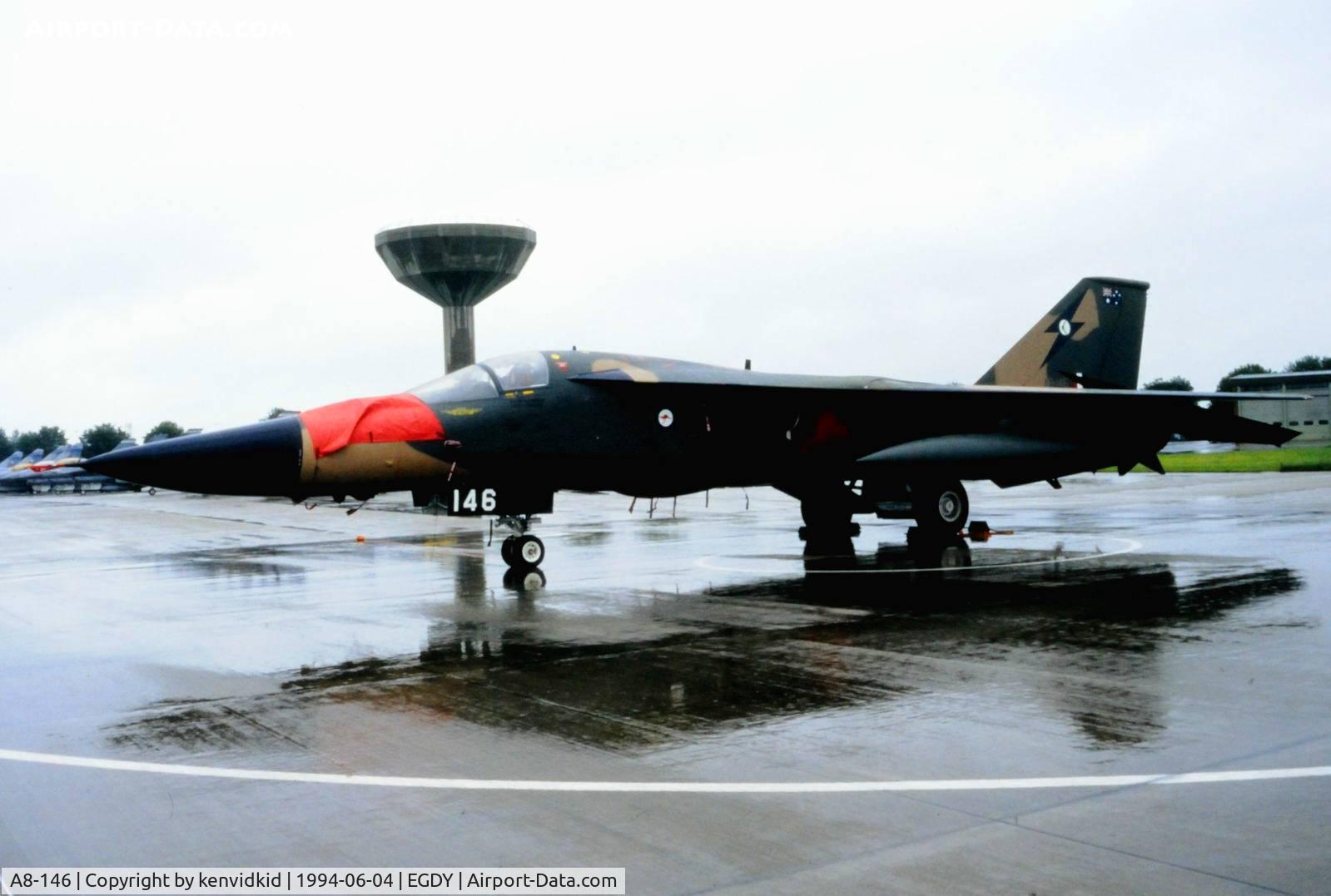 A8-146, 1969 General Dynamics RF-111C Aardvark C/N D1-22, On static display at the RNAS Yeovilton 1994 50th Anniversary of D Day photocall. It rained all day.
