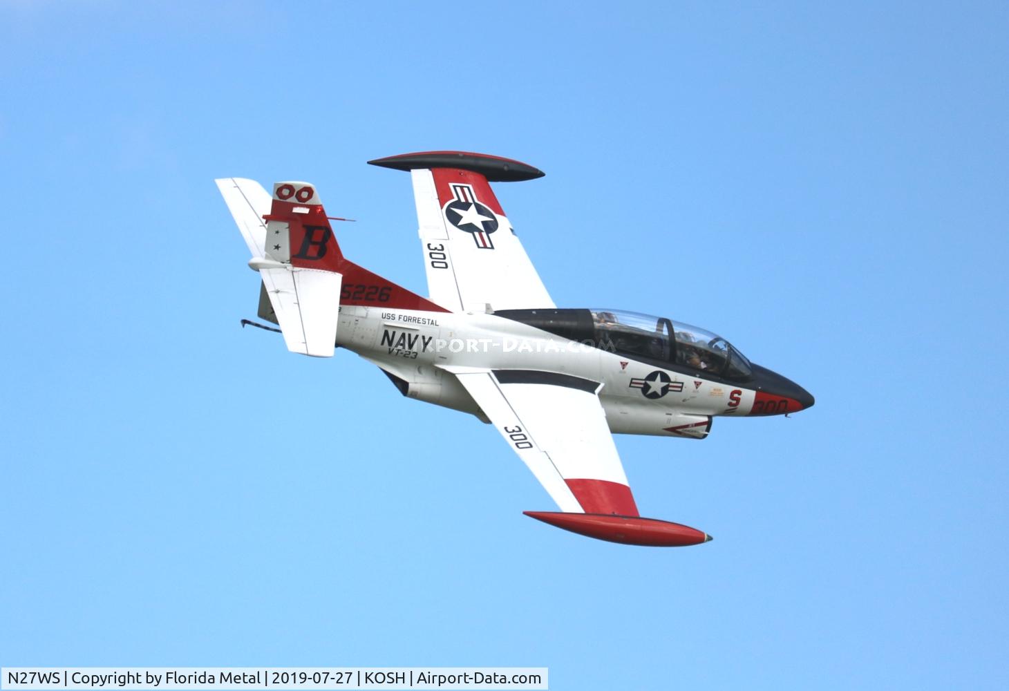 N27WS, North American T-2B Buckeye C/N 310-30, Air Venture 2019