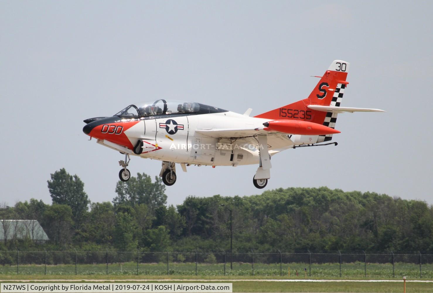 N27WS, North American T-2B Buckeye C/N 310-30, Air Venture 2019