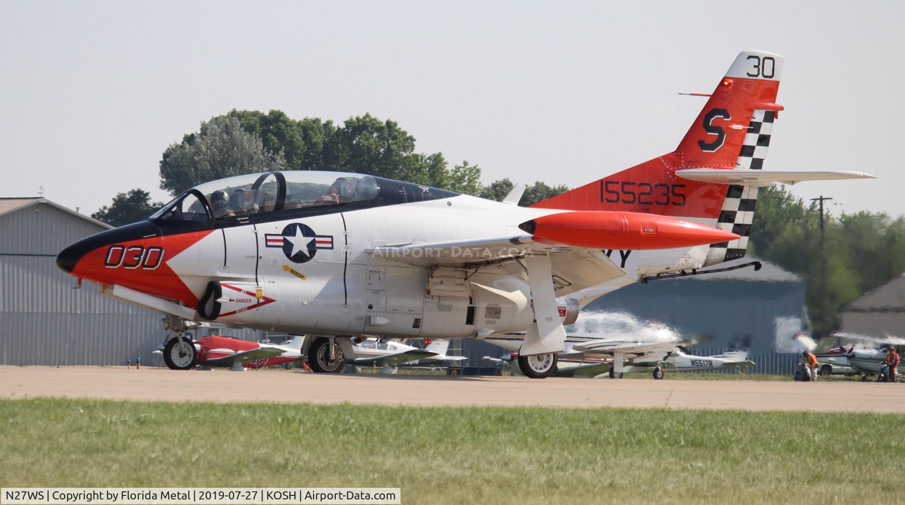 N27WS, North American T-2B Buckeye C/N 310-30, Air Venture 2019