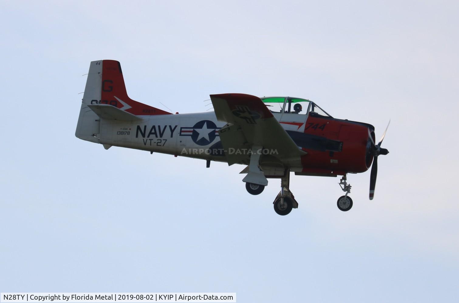 N28TY, North American T-28B C/N 138178, Thunder Over Michigan 2019