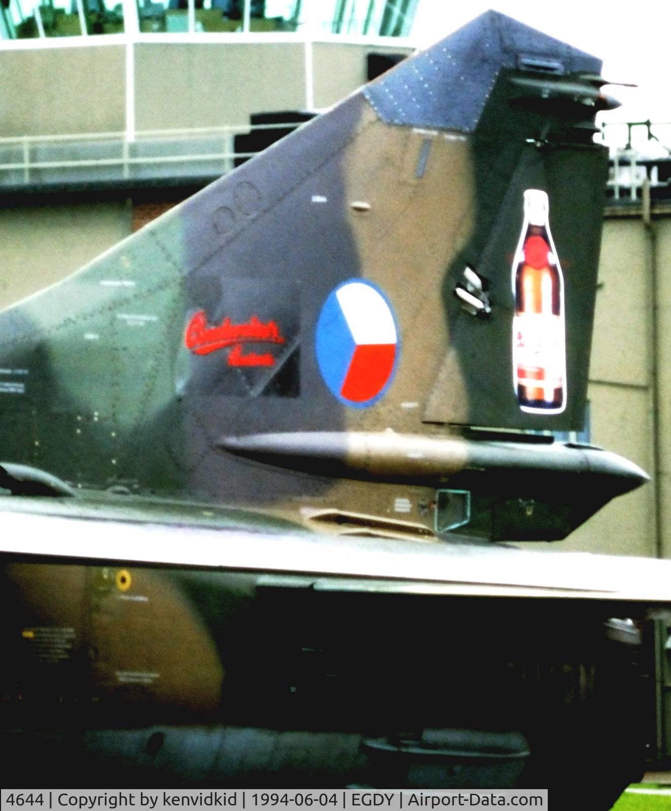 4644, Mikoyan-Gurevich MiG-23ML C/N 0390324644, On static display at the RNAS Yeovilton 1994 50th Anniversary of D Day photocall. It rained all day.