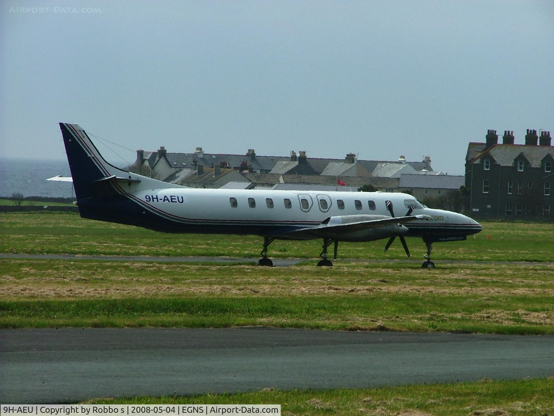 9H-AEU, 2000 Fairchild SA-227DC Metro 23 C/N DC-902B, 9H-AEU Metroliner at Ronaldsway Isle of Man, seen on lease to Manx 2.com.