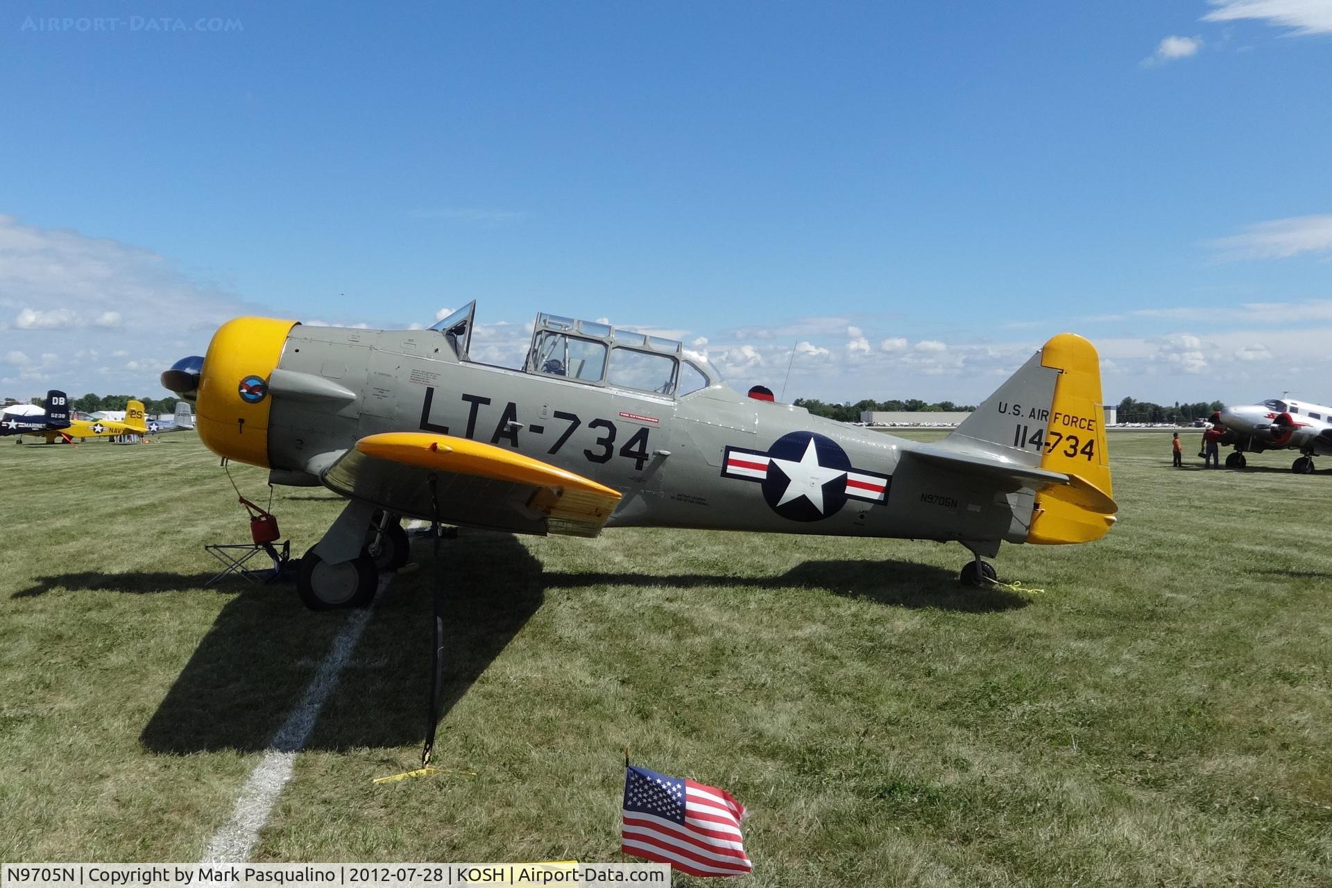 N9705N, 1952 North American T-6G Texan C/N 182-421, North American T-6G