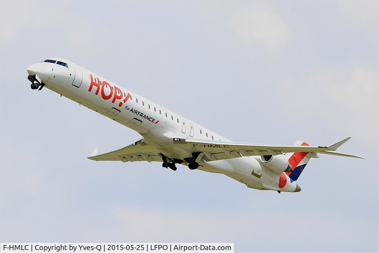 F-HMLC, 2010 Bombardier CRJ-1000EL NG (CL-600-2E25) C/N 19006, Bombardier CRJ-1000, Take off rwy 24, Paris-Orly airport (LFPO-ORY)