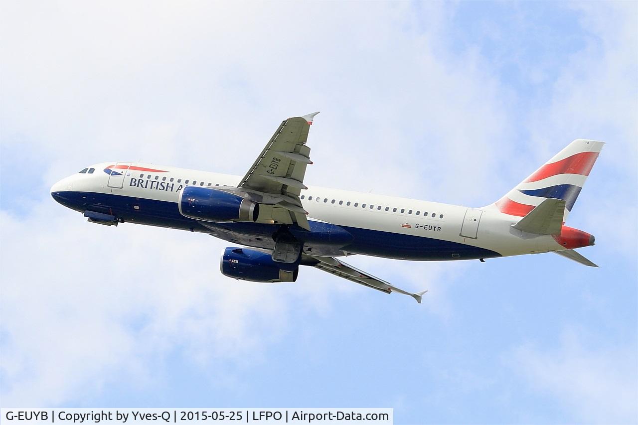 G-EUYB, 2008 Airbus A320-232 C/N 3703, Airbus A320-232, Climbing from rwy 24, Paris-Orly Airport (LFPO-ORY)