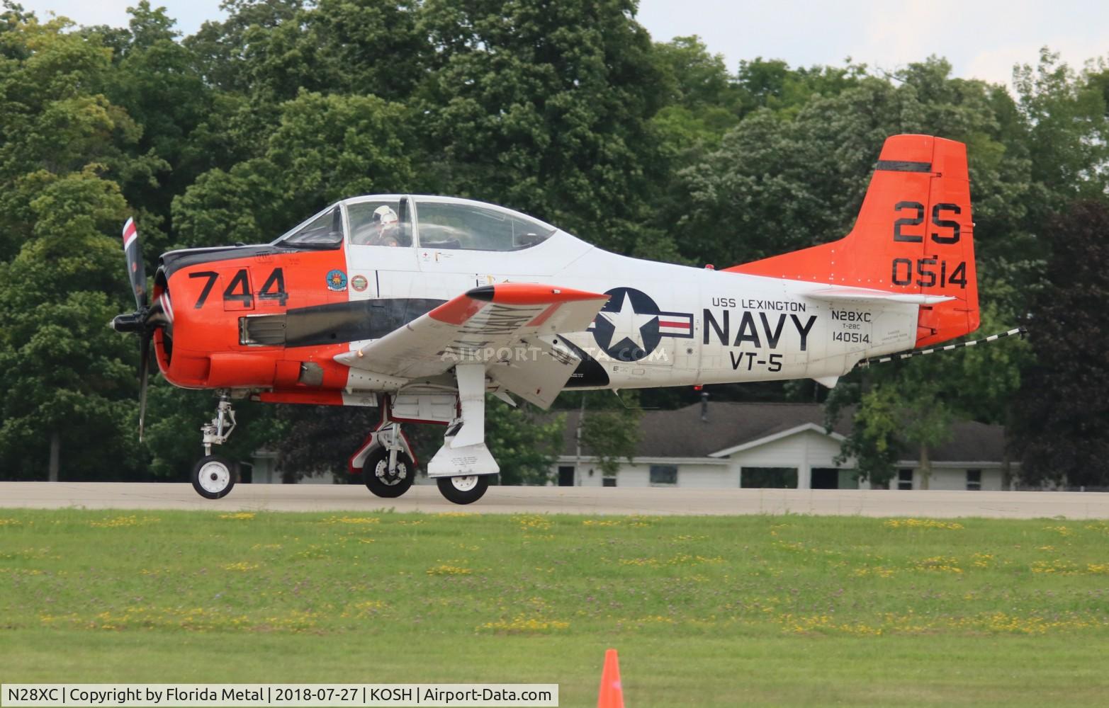 N28XC, 1954 North American T-28C Trojan C/N 226-91 (140514), Air Venture 2018