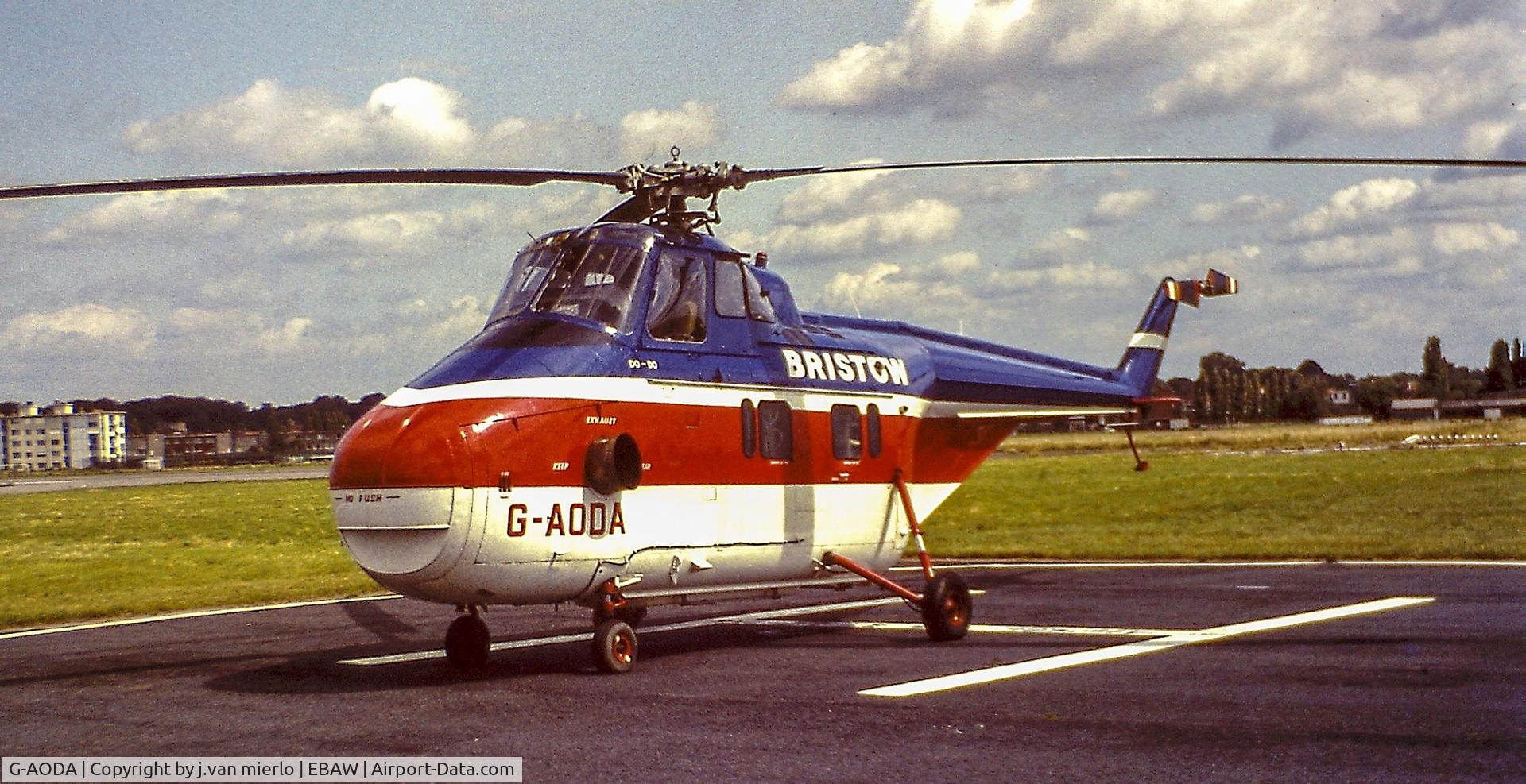 G-AODA, 1955 Westland S.55 Series 3 Whirlwind C/N WA113, Antwerp scan slide
