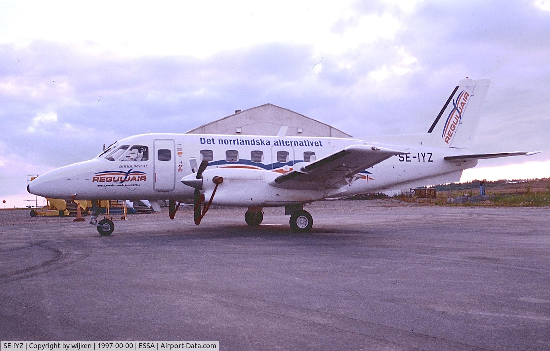 SE-IYZ, 1980 Embraer EMB-110P1 Bandeirante C/N 110288, Ramp K