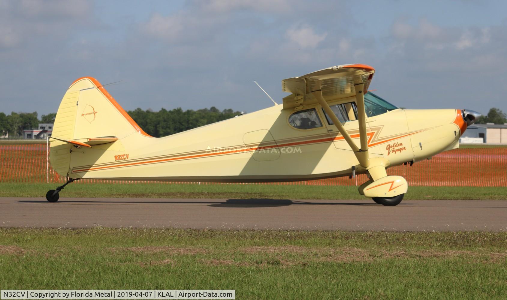 N32CV, 1947 Stinson 108-2 Voyager C/N 108-3032, Sun N Fun 2019