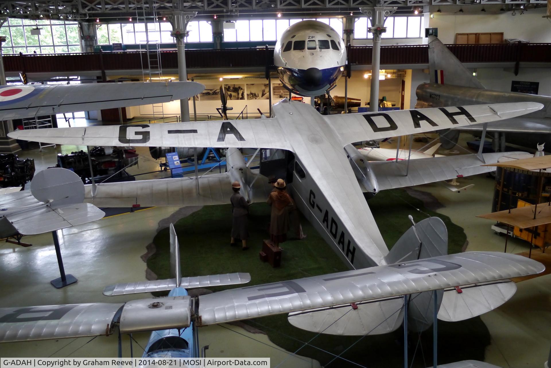 G-ADAH, De Havilland DH-89A Dragon Rapide C/N 6278, On display at, Museum of Science and Industry, Manchester.