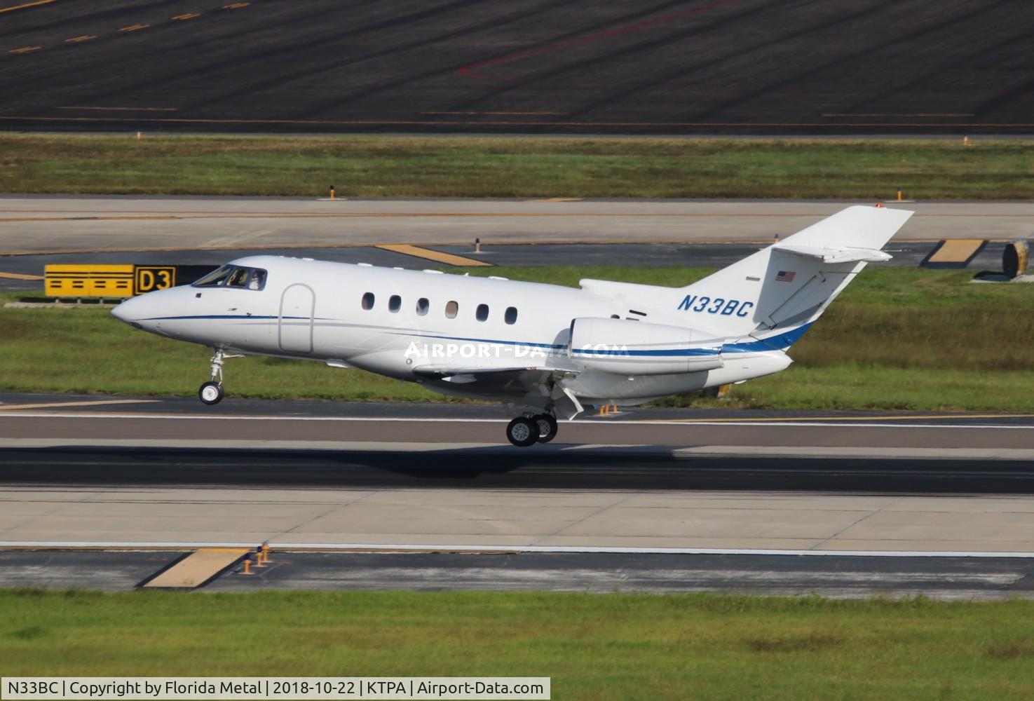 N33BC, 1996 Raytheon Hawker 800XP C/N 258292, TPA 2018