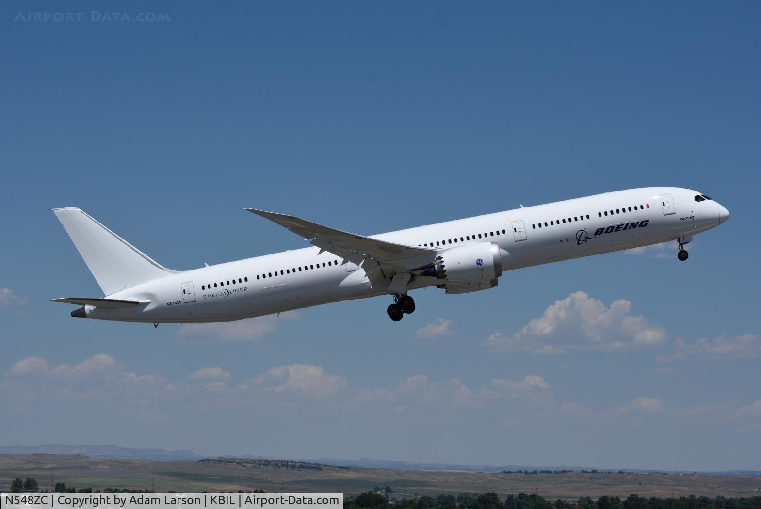 N548ZC, 2017 Boeing 787-10 Dreamliner Dreamliner C/N 40929, Boeing test flight of the 787-10 in Billings.