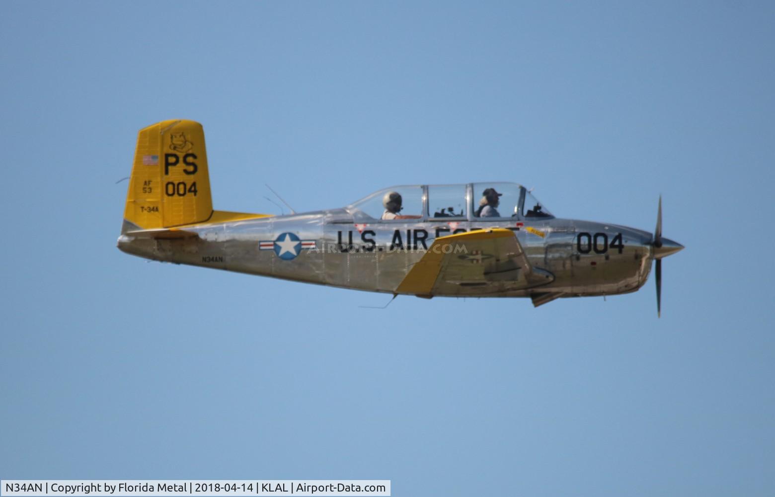 N34AN, 1954 Beech T34 Mentor C/N CG-4, Sun N fun 2014