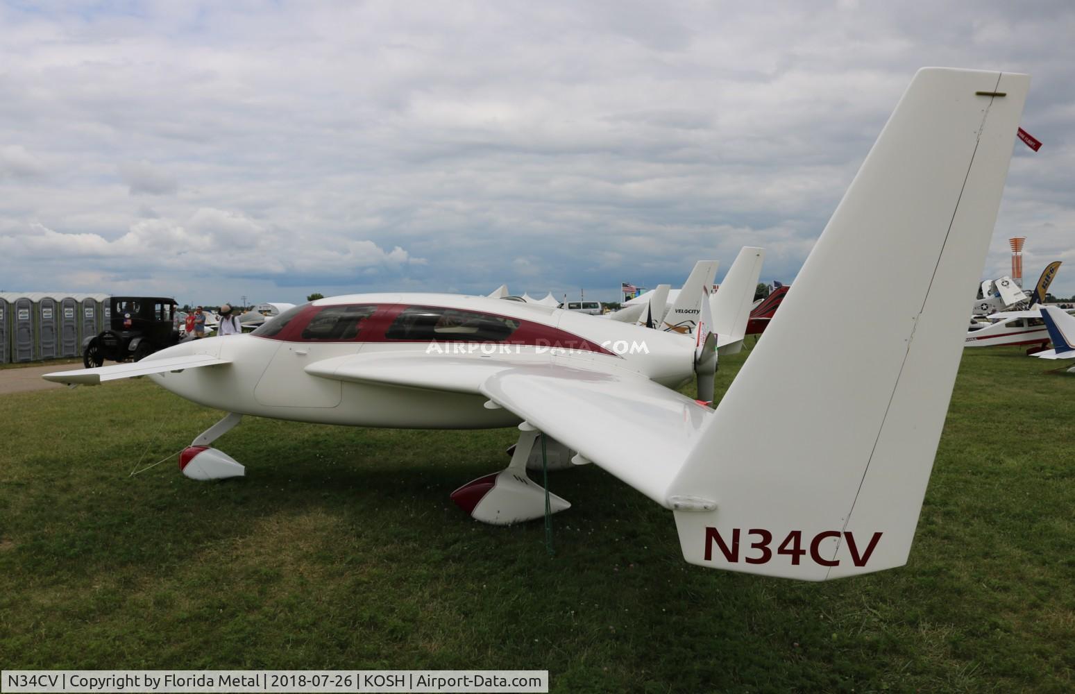 N34CV, Velocity Velocity 173 FG XL C/N 3FX005, Air Venture 2018