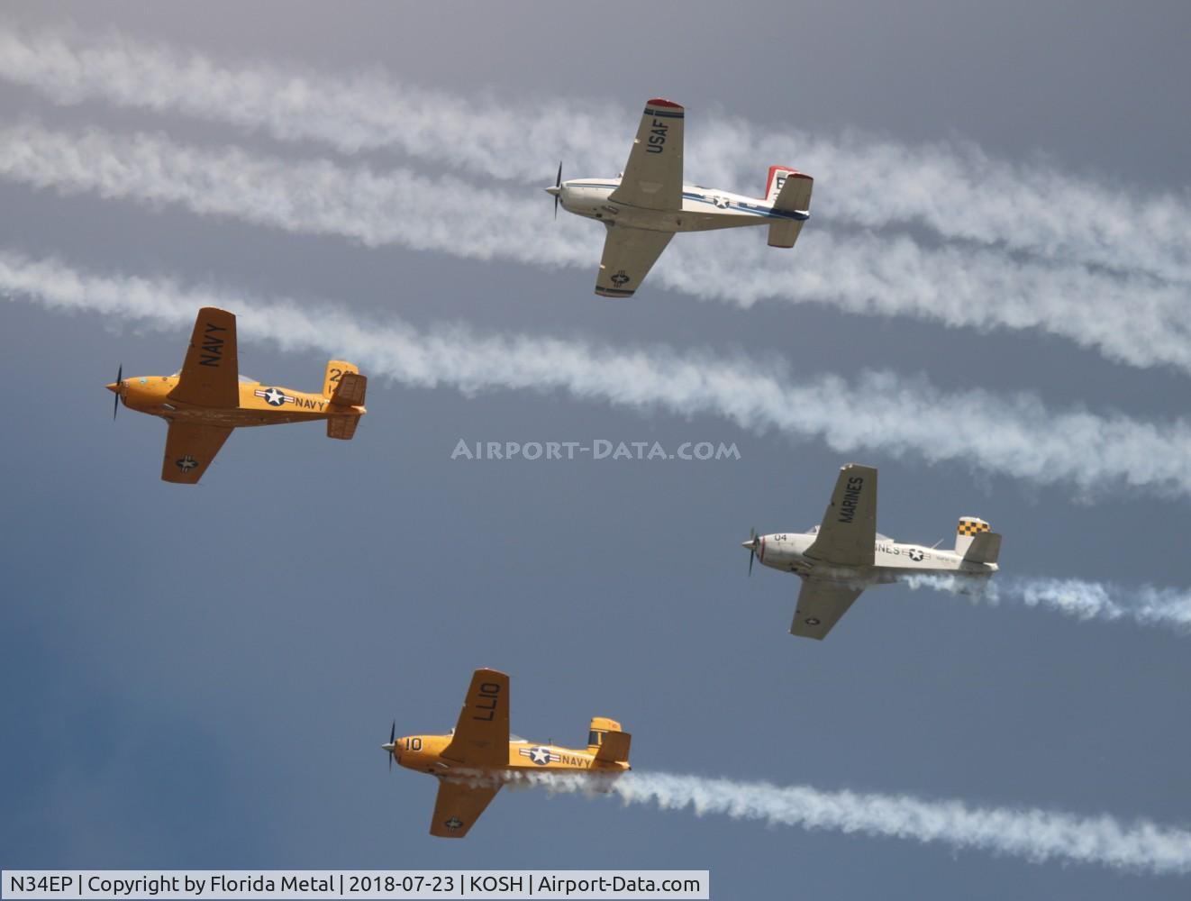 N34EP, Beech T-34-A (A45) Mentor C/N G-74, Air Venture 2018