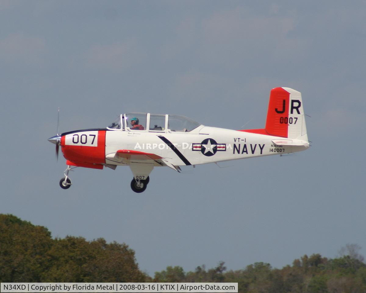 N34XD, 1952 Beech T-34A (A45) Mentor C/N G-25, TICO 2008