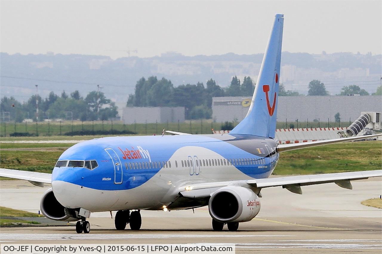 OO-JEF, 2014 Boeing 737-8K5 C/N 44271, Boeing 737-8K5, Lining up rwy 08, Paris-Orly airport (LFPO-ORY)