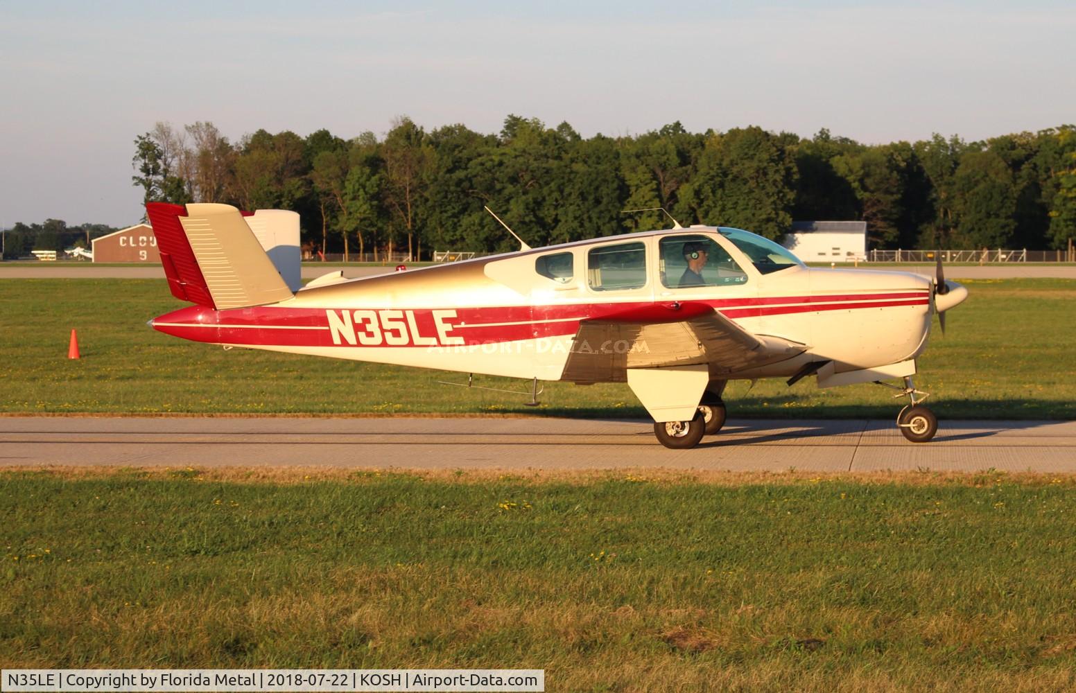 N35LE, 1955 Beech F35 Bonanza C/N D-4371, Air Venture 2018