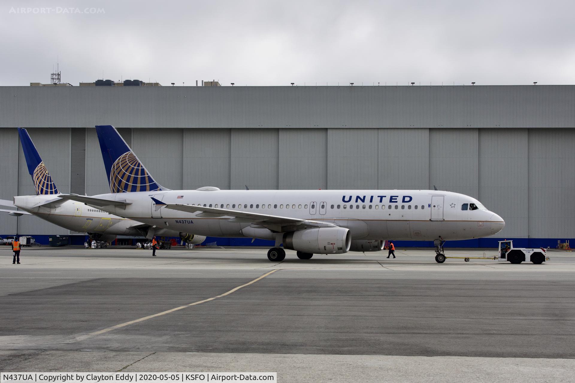 N437UA, 1997 Airbus A320-232 C/N 655, SFO 2020.