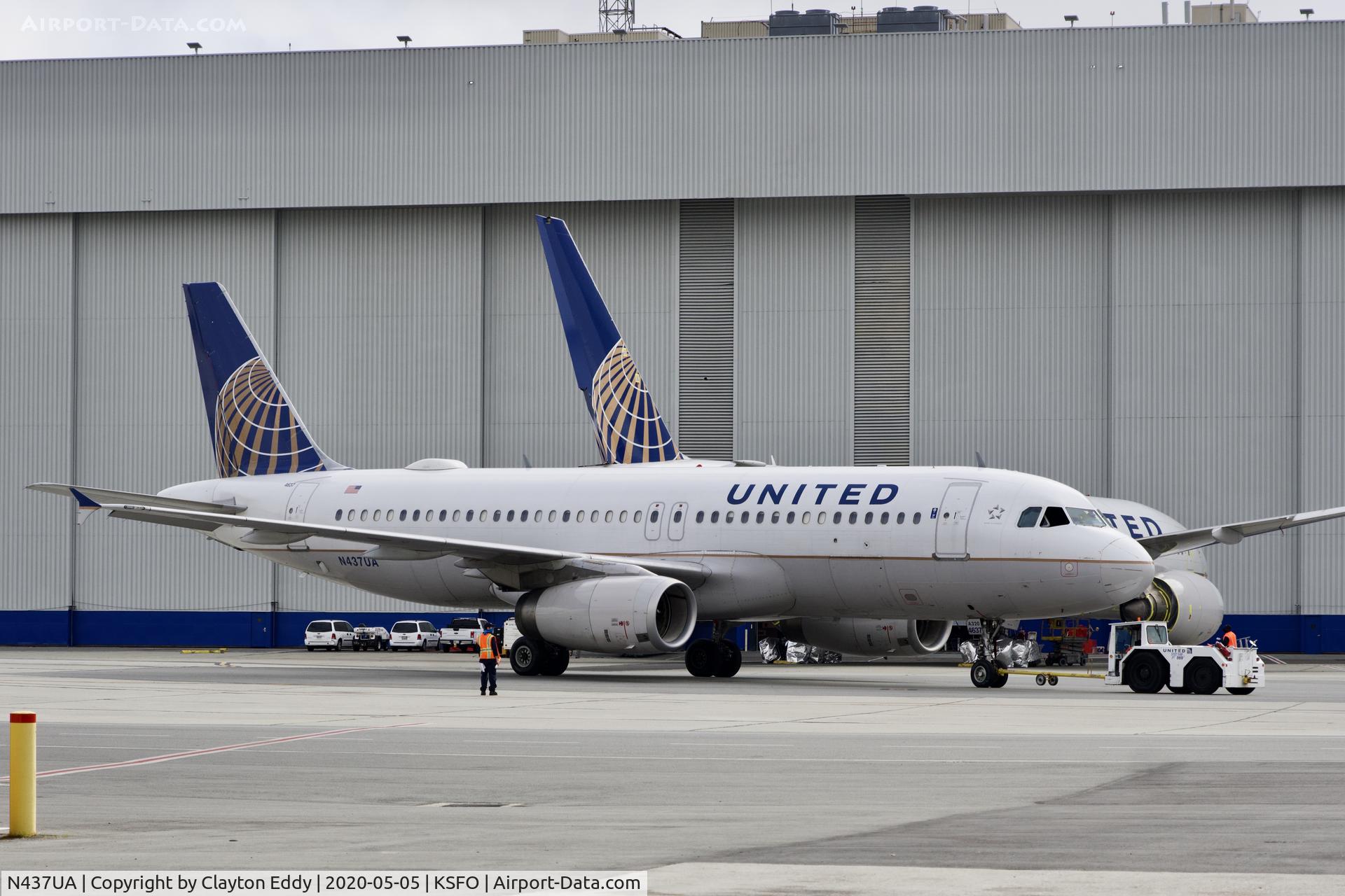 N437UA, 1997 Airbus A320-232 C/N 655, SFO 2020.