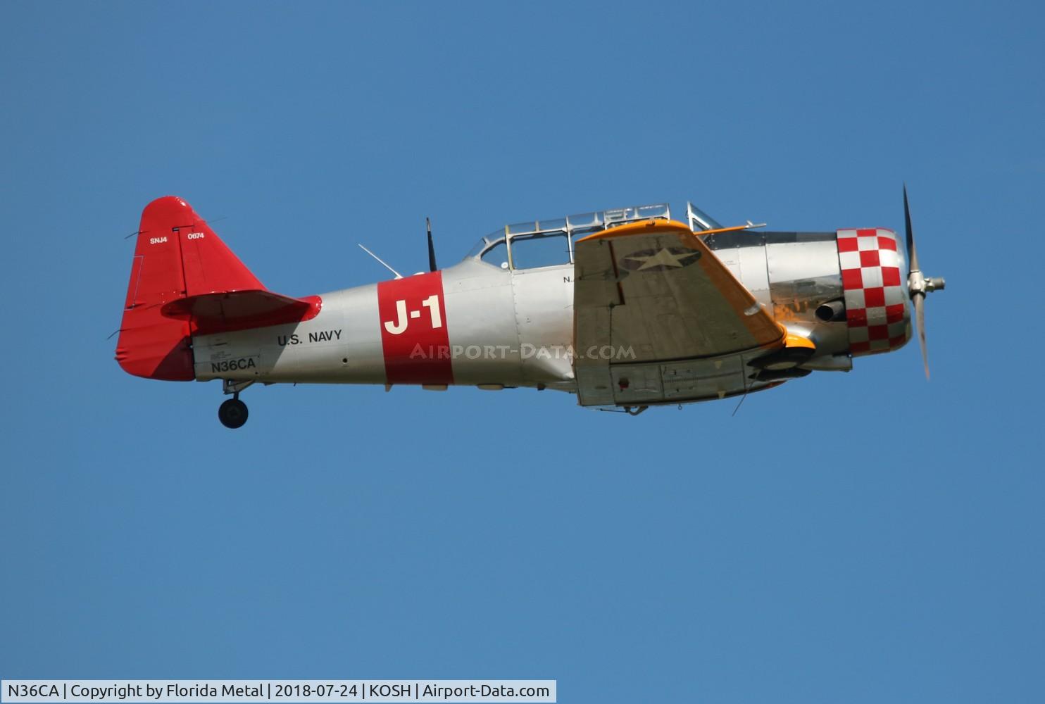 N36CA, North American AT-6D Texan C/N 88-10677, Air Venture 2018