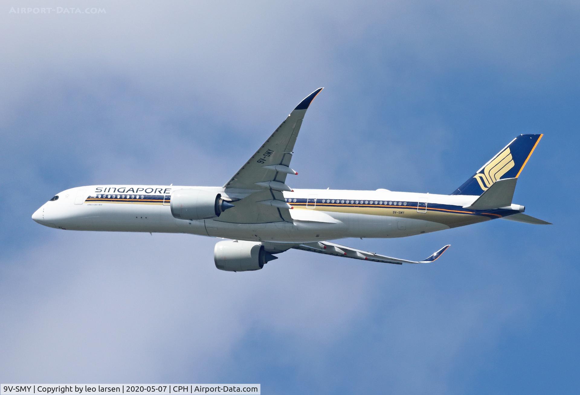 9V-SMY, 2019 Airbus A350-941 C/N 344, Copenhagen 7.5.2020