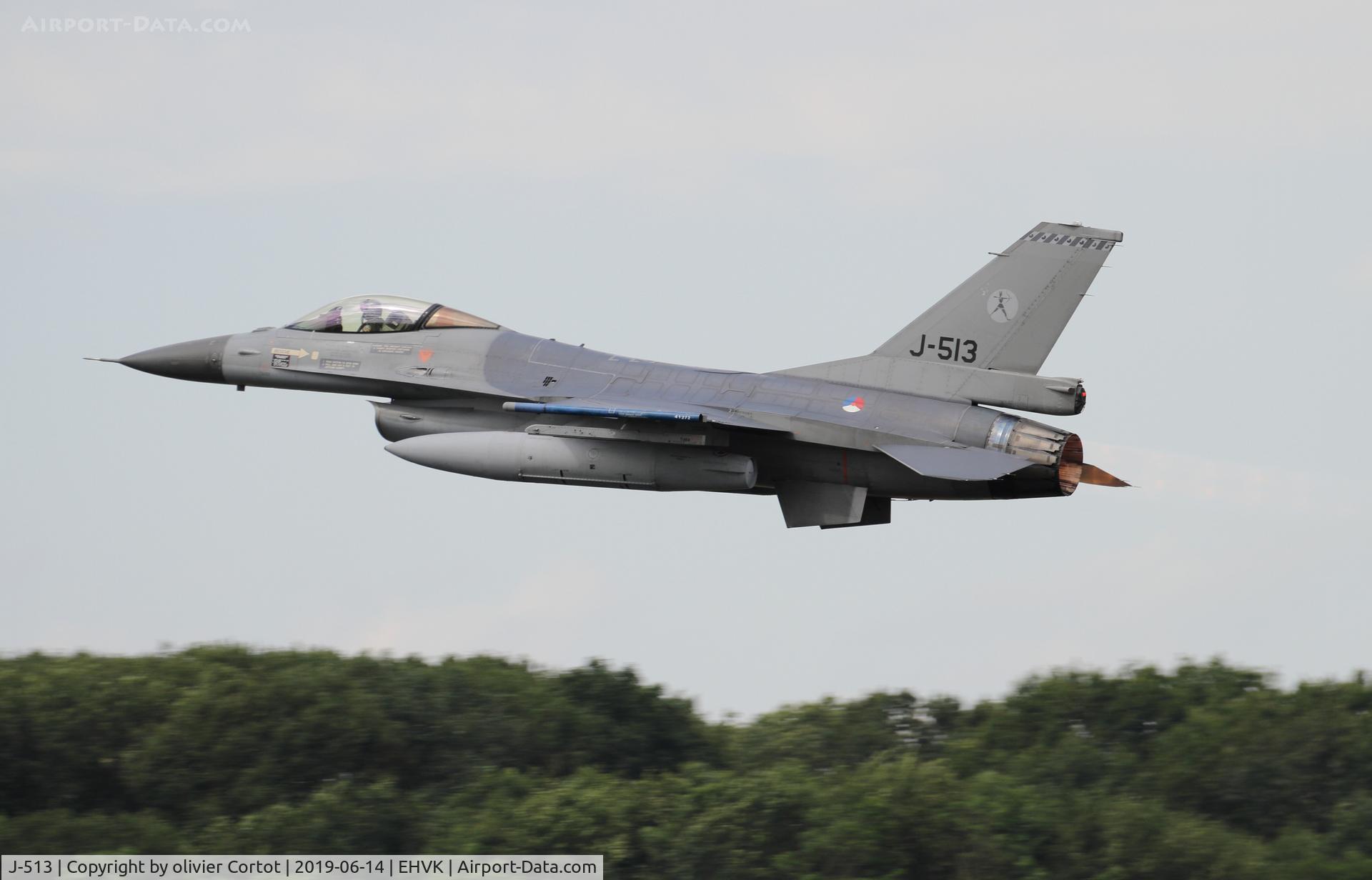 J-513, Fokker F-16A Fighting Falcon C/N 6D-152, 2019 airshow