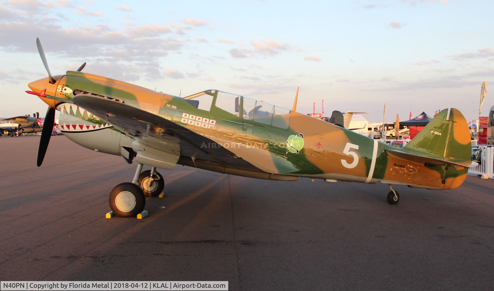 N40PN, 1944 Curtiss P-40N Warhawk C/N 33109, Sun N Fun 2018