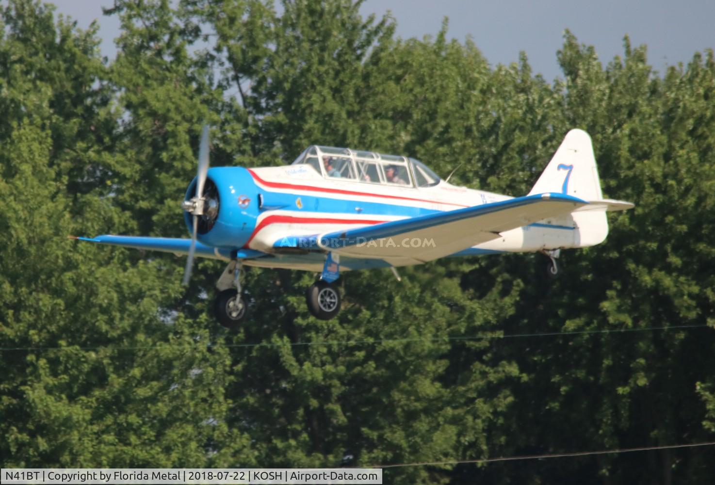 N41BT, 1960 North American SNJ-5 Texan C/N 88-18067 (Bu90789), Air Venture 2018