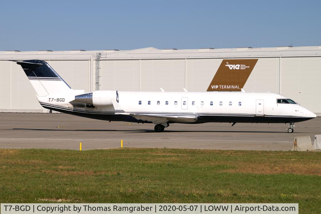 T7-BGD, 1993 Canadair CRJ-100SE (CL-600-2B19) C/N 7008, private Canadair Regionaljet CRJ-100SE