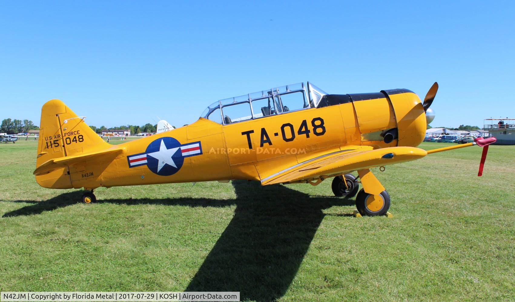 N42JM, North American T-6G Texan C/N 182-735, Air Venture 2017