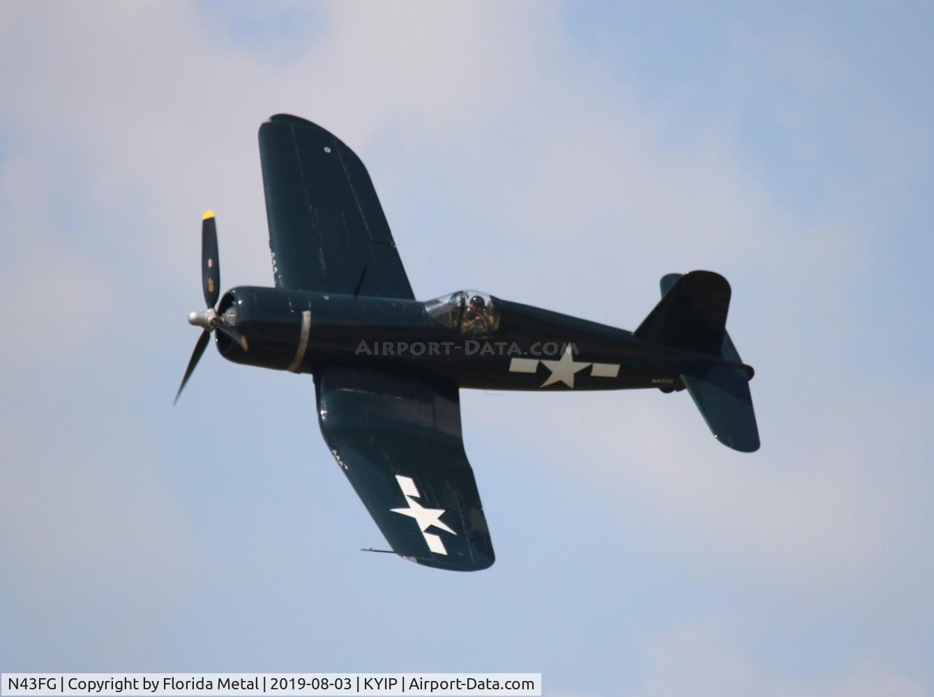 N43FG, 1945 Goodyear FG-1D Corsair C/N 2903, Thunder Over Michigan 2019