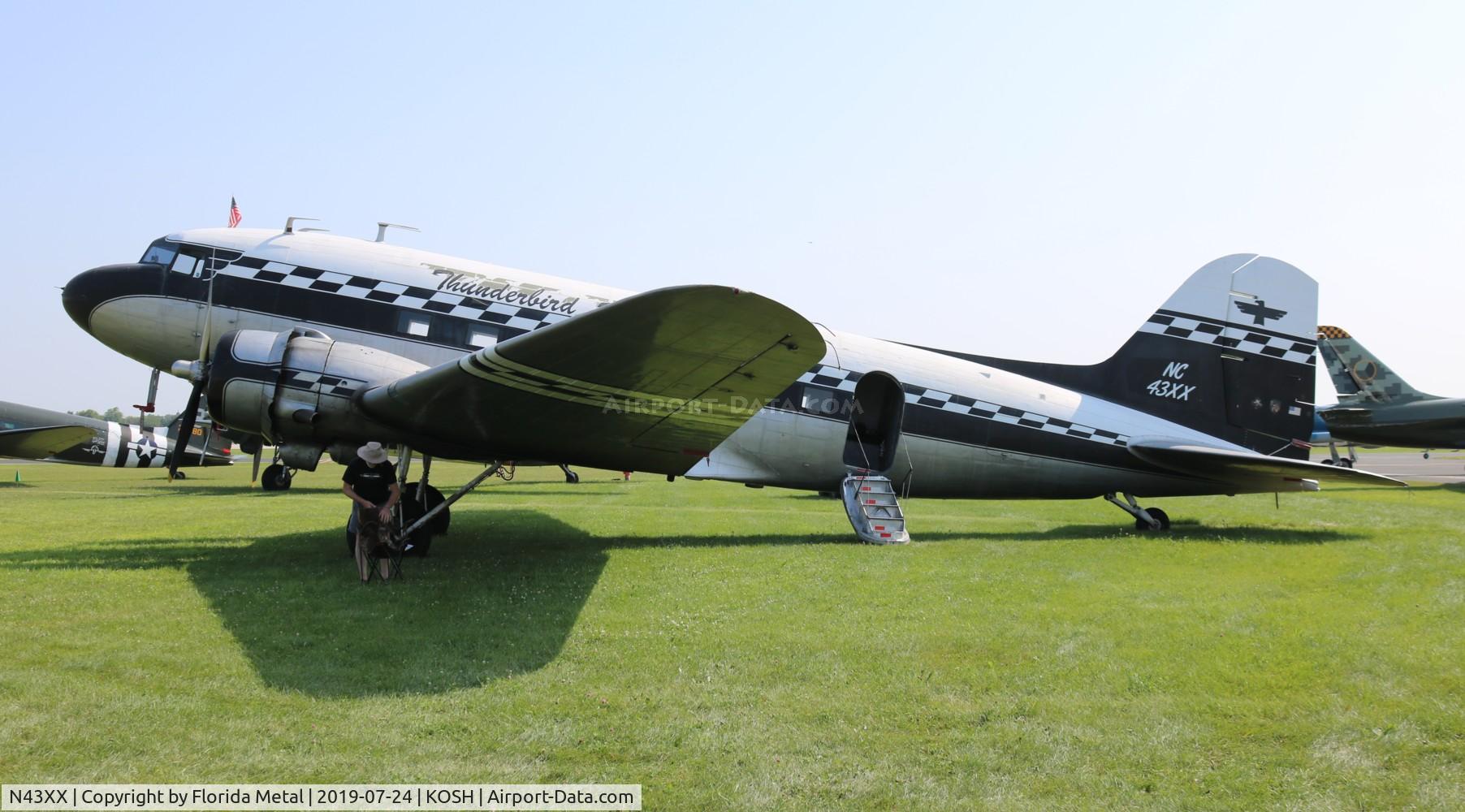 N43XX, 1943 Douglas DC-3A-S1C3G (C-53D) C/N 11665, Air Venture 2019