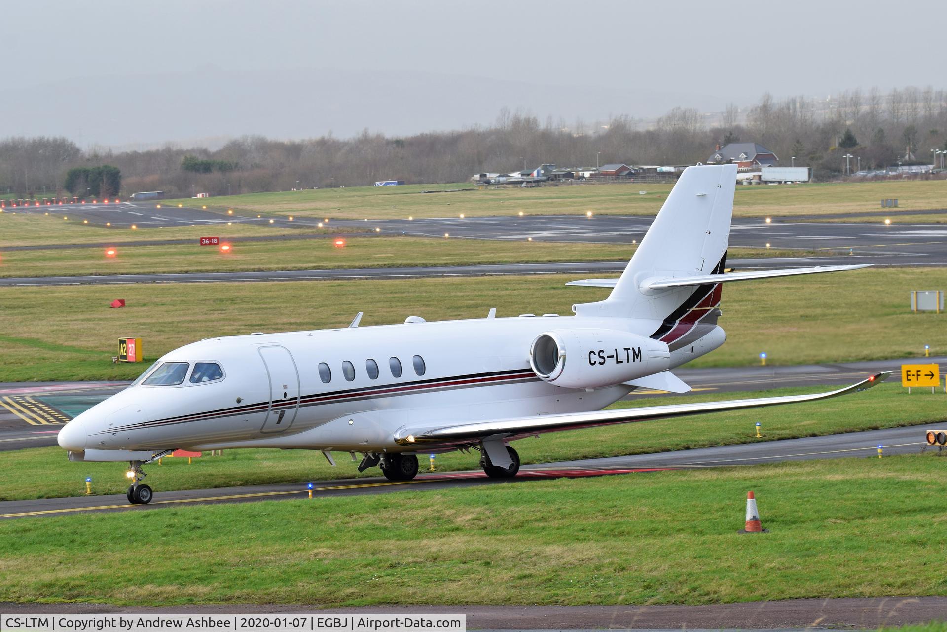 CS-LTM, Cessna 680A Citation Latitude C/N 680A-0211, at Gloucestershire Airport.