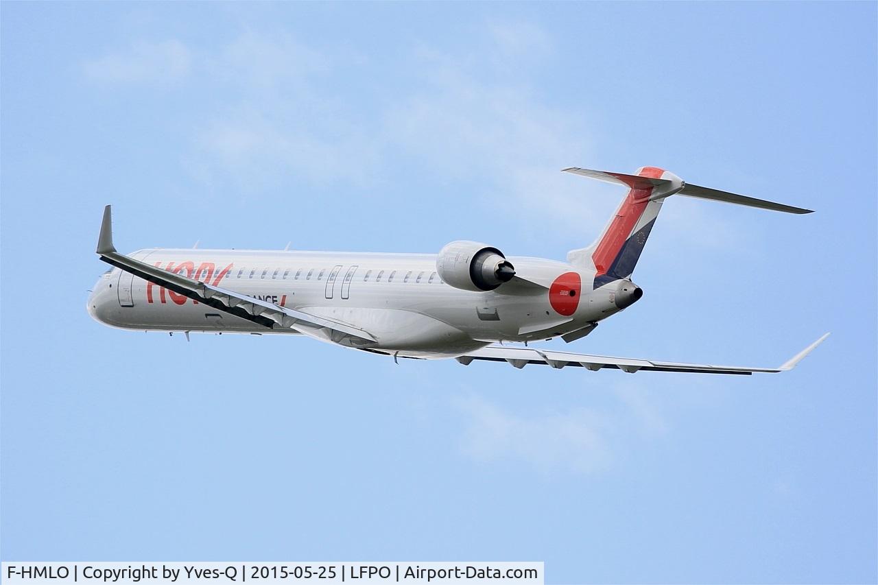 F-HMLO, 2015 Bombardier CRJ-1000EL NG (CL-600-2E25) C/N 19041, Canadair Regional Jet CRJ-1000EL, Climbing from rwy 24, Paris-Orly airport (LFPO-ORY)