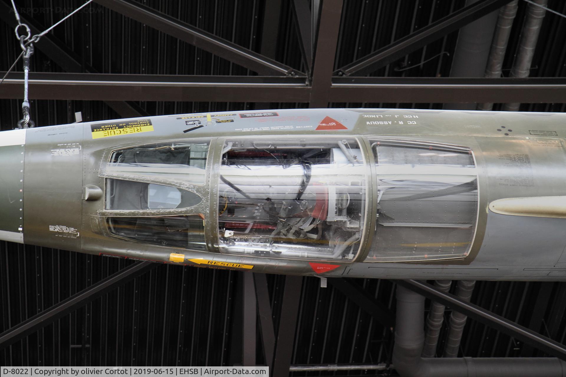 D-8022, Lockheed F-104G Starfighter C/N 683-8022, on view on the cockpit