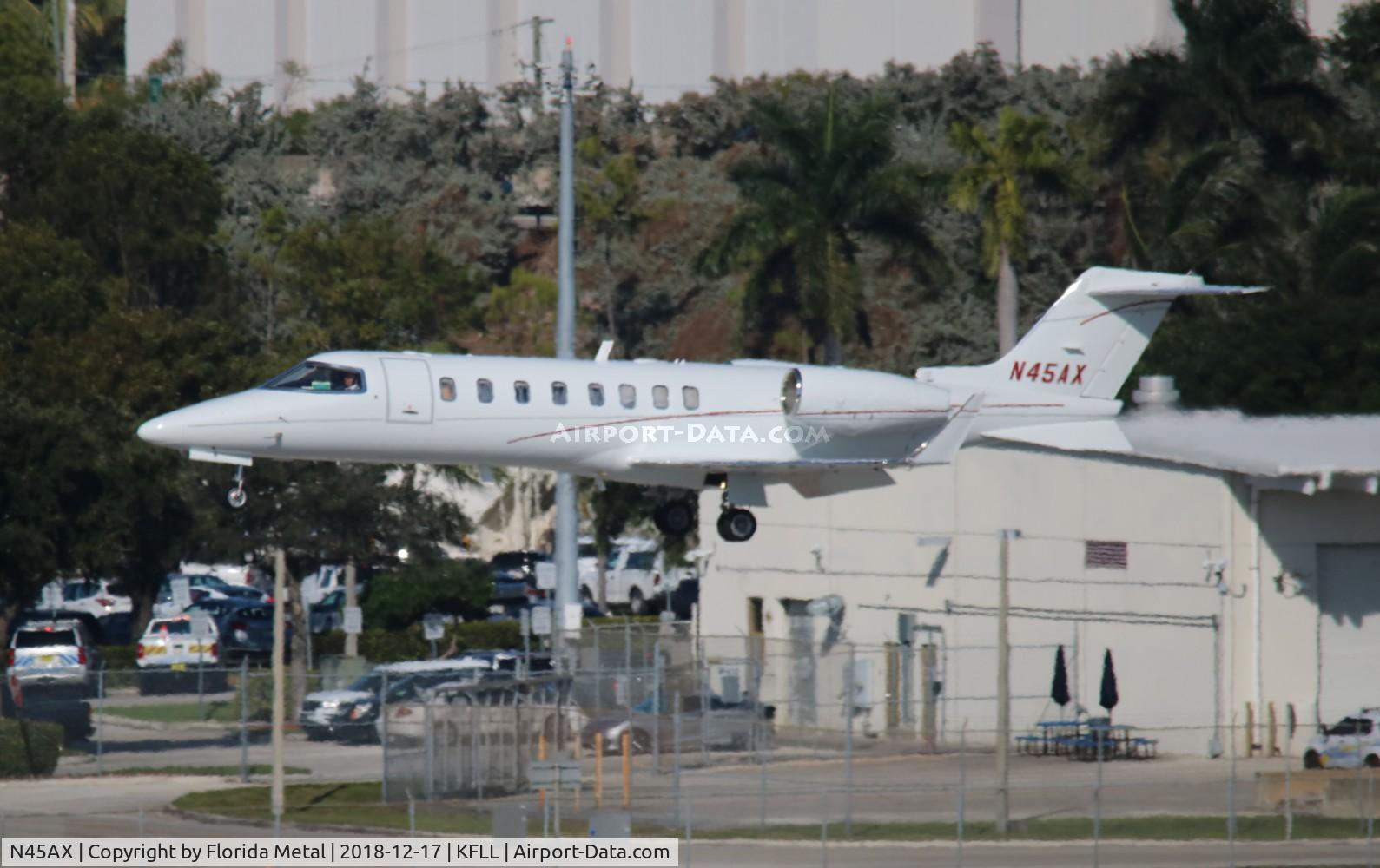 N45AX, 2008 Learjet Inc 45 C/N 377, FLL 2018
