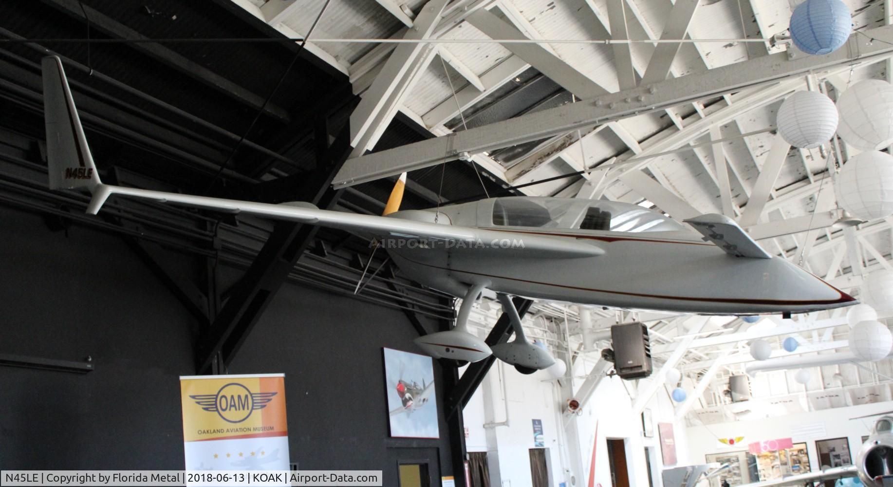 N45LE, 1981 Rutan VariEze C/N 1491, Oakland Museum