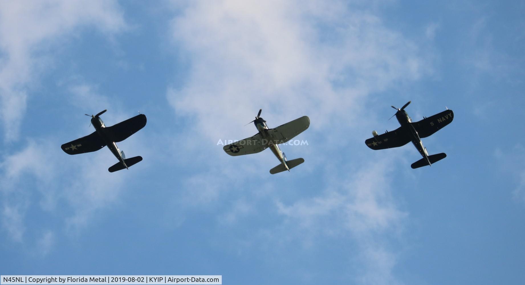 N45NL, 1951 Vought F4U-5NL Corsair C/N 124692, Thunder Over Michigan 2019